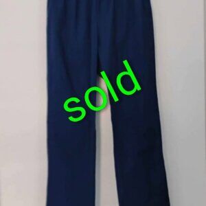 Unisex Black And Navy Blue Medical Or Cleaning Services Scrubs Bottoms